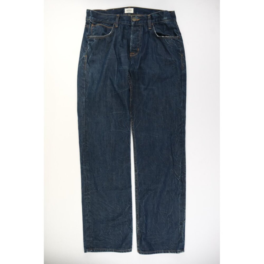 Hudson Men’s Dixon Blue Cotton Easy Straight Leg Jeans Size 33 x 34 USA MADE